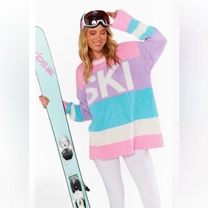 Show Me Your Mumu Ski In Oversized Knit Sweater XL Sold out